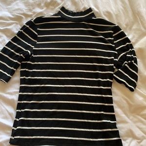 Popsugar Black and White Turtleneck